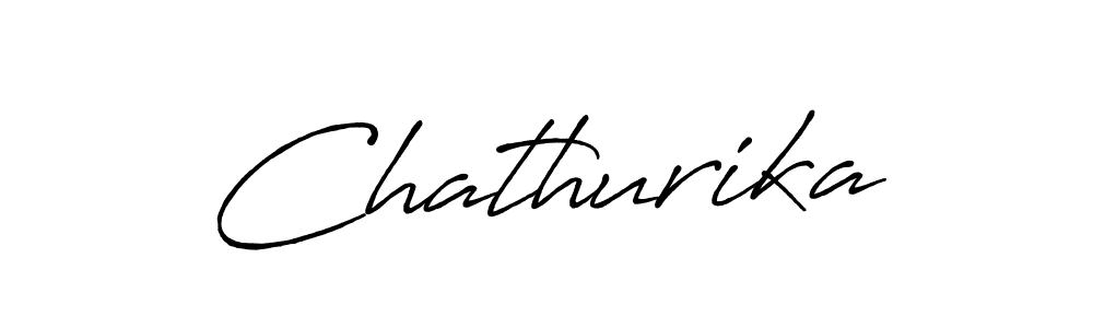 How to make Chathurika signature? Antro_Vectra_Bolder is a professional autograph style. Create handwritten signature for Chathurika name. Chathurika signature style 7 images and pictures png