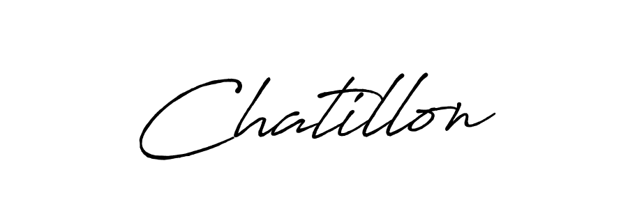 Chatillon stylish signature style. Best Handwritten Sign (Antro_Vectra_Bolder) for my name. Handwritten Signature Collection Ideas for my name Chatillon. Chatillon signature style 7 images and pictures png