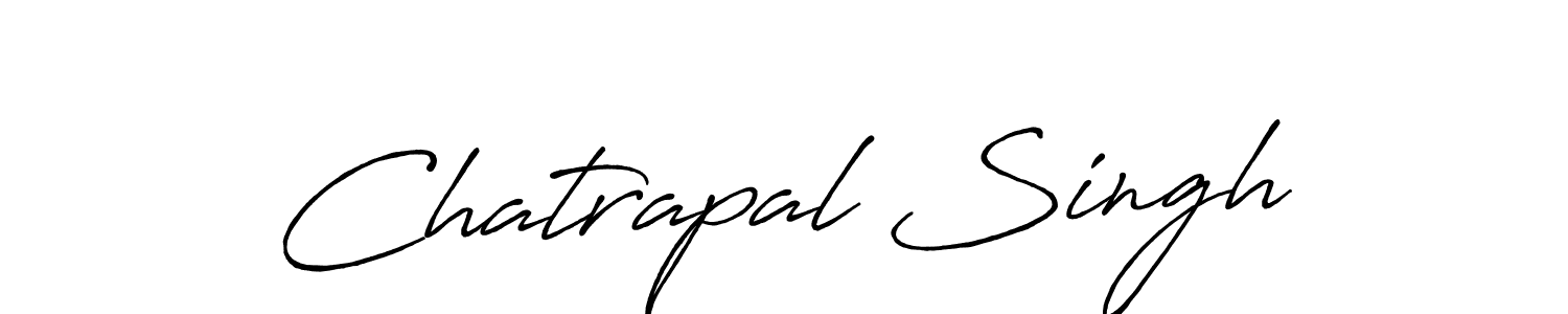 Make a beautiful signature design for name Chatrapal Singh. With this signature (Antro_Vectra_Bolder) style, you can create a handwritten signature for free. Chatrapal Singh signature style 7 images and pictures png