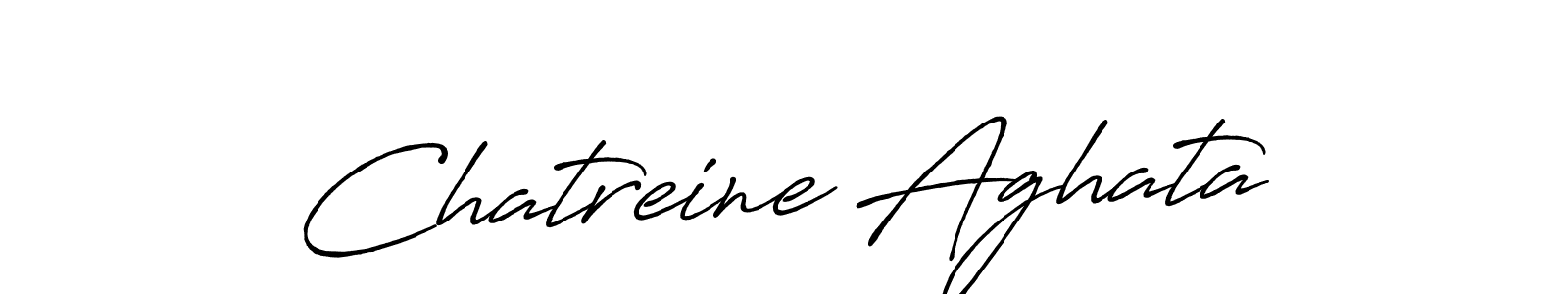Use a signature maker to create a handwritten signature online. With this signature software, you can design (Antro_Vectra_Bolder) your own signature for name Chatreine Aghata. Chatreine Aghata signature style 7 images and pictures png