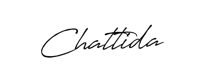 Design your own signature with our free online signature maker. With this signature software, you can create a handwritten (Antro_Vectra_Bolder) signature for name Chattida. Chattida signature style 7 images and pictures png