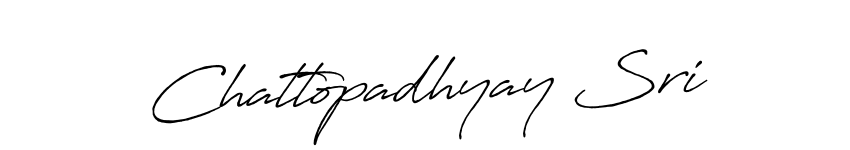 How to make Chattopadhyay Sri signature? Antro_Vectra_Bolder is a professional autograph style. Create handwritten signature for Chattopadhyay Sri name. Chattopadhyay Sri signature style 7 images and pictures png