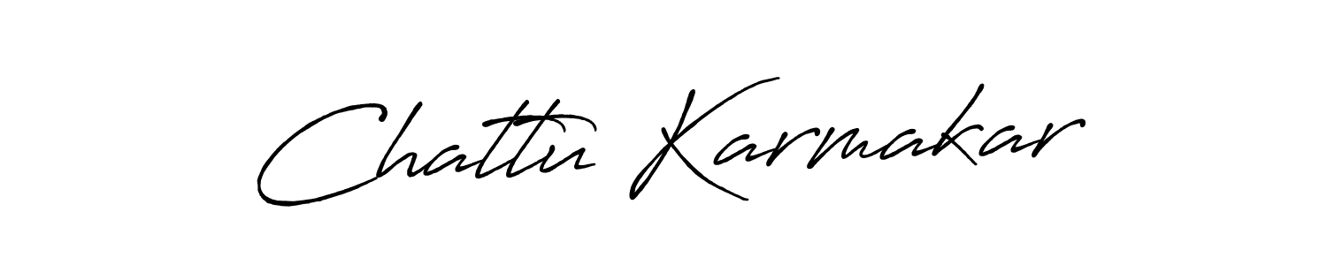 Antro_Vectra_Bolder is a professional signature style that is perfect for those who want to add a touch of class to their signature. It is also a great choice for those who want to make their signature more unique. Get Chattu Karmakar name to fancy signature for free. Chattu Karmakar signature style 7 images and pictures png