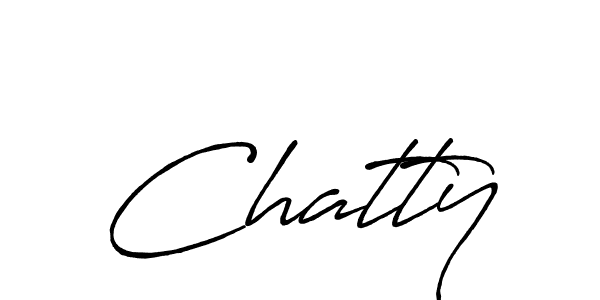 if you are searching for the best signature style for your name Chatty. so please give up your signature search. here we have designed multiple signature styles  using Antro_Vectra_Bolder. Chatty signature style 7 images and pictures png