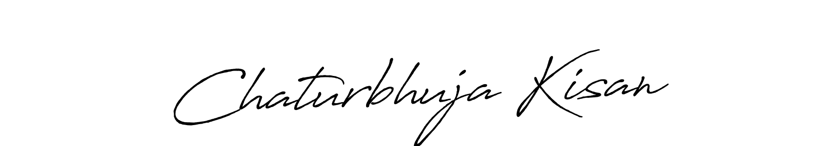 How to make Chaturbhuja Kisan name signature. Use Antro_Vectra_Bolder style for creating short signs online. This is the latest handwritten sign. Chaturbhuja Kisan signature style 7 images and pictures png