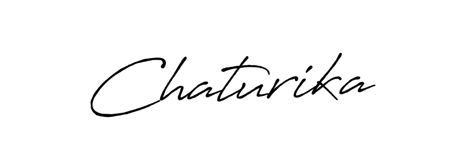 Use a signature maker to create a handwritten signature online. With this signature software, you can design (Antro_Vectra_Bolder) your own signature for name Chaturika. Chaturika signature style 7 images and pictures png