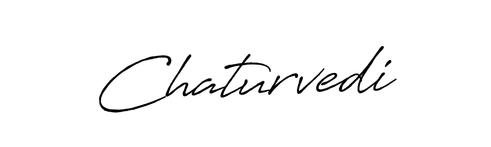 Make a beautiful signature design for name Chaturvedi. With this signature (Antro_Vectra_Bolder) style, you can create a handwritten signature for free. Chaturvedi signature style 7 images and pictures png