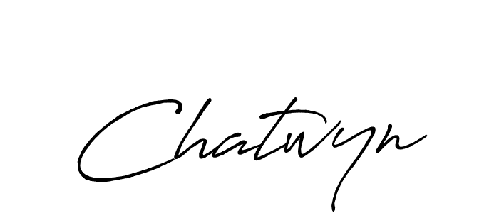 Design your own signature with our free online signature maker. With this signature software, you can create a handwritten (Antro_Vectra_Bolder) signature for name Chatwyn. Chatwyn signature style 7 images and pictures png