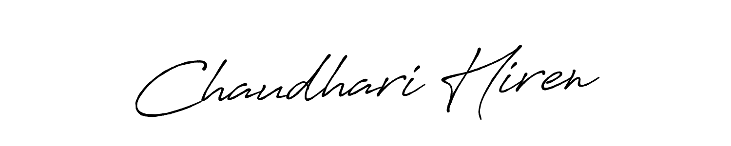 You can use this online signature creator to create a handwritten signature for the name Chaudhari Hiren. This is the best online autograph maker. Chaudhari Hiren signature style 7 images and pictures png