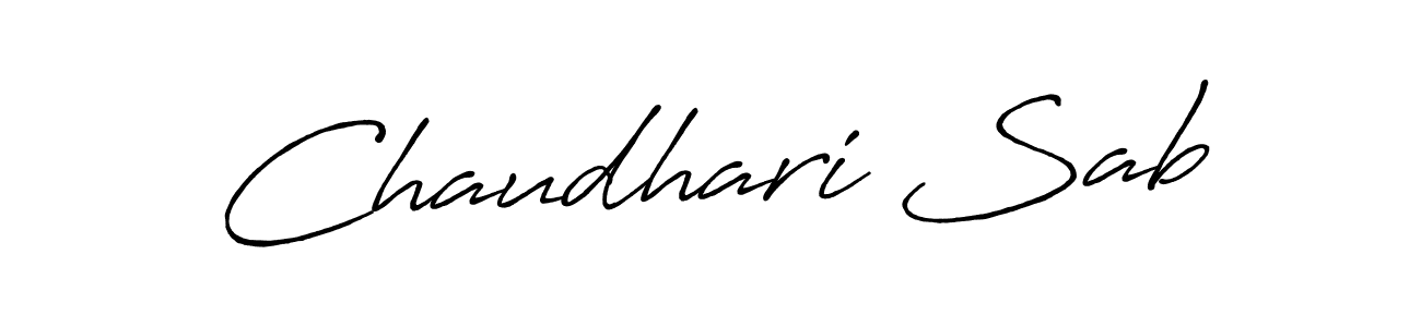 Make a beautiful signature design for name Chaudhari Sab. Use this online signature maker to create a handwritten signature for free. Chaudhari Sab signature style 7 images and pictures png