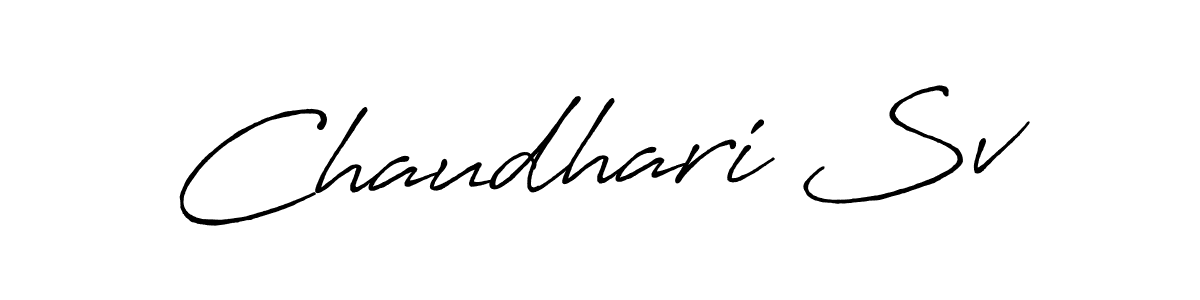 You should practise on your own different ways (Antro_Vectra_Bolder) to write your name (Chaudhari Sv) in signature. don't let someone else do it for you. Chaudhari Sv signature style 7 images and pictures png