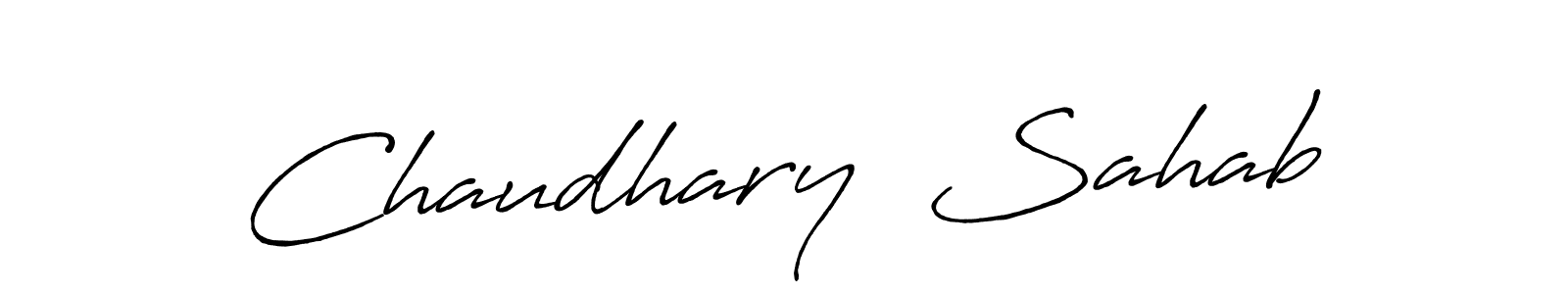 Make a beautiful signature design for name Chaudhary  Sahab. Use this online signature maker to create a handwritten signature for free. Chaudhary  Sahab signature style 7 images and pictures png