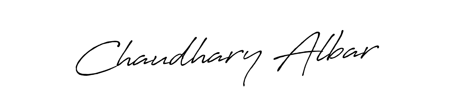 Make a short Chaudhary Albar signature style. Manage your documents anywhere anytime using Antro_Vectra_Bolder. Create and add eSignatures, submit forms, share and send files easily. Chaudhary Albar signature style 7 images and pictures png