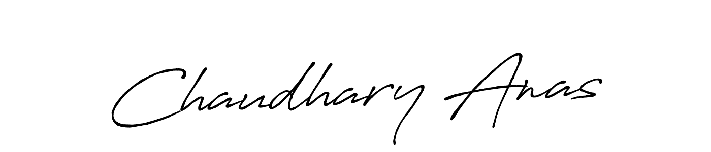 How to make Chaudhary Anas name signature. Use Antro_Vectra_Bolder style for creating short signs online. This is the latest handwritten sign. Chaudhary Anas signature style 7 images and pictures png