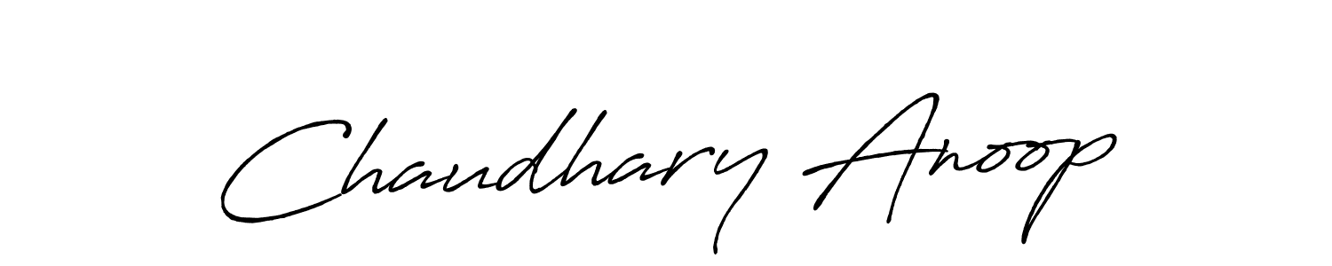 Chaudhary Anoop stylish signature style. Best Handwritten Sign (Antro_Vectra_Bolder) for my name. Handwritten Signature Collection Ideas for my name Chaudhary Anoop. Chaudhary Anoop signature style 7 images and pictures png