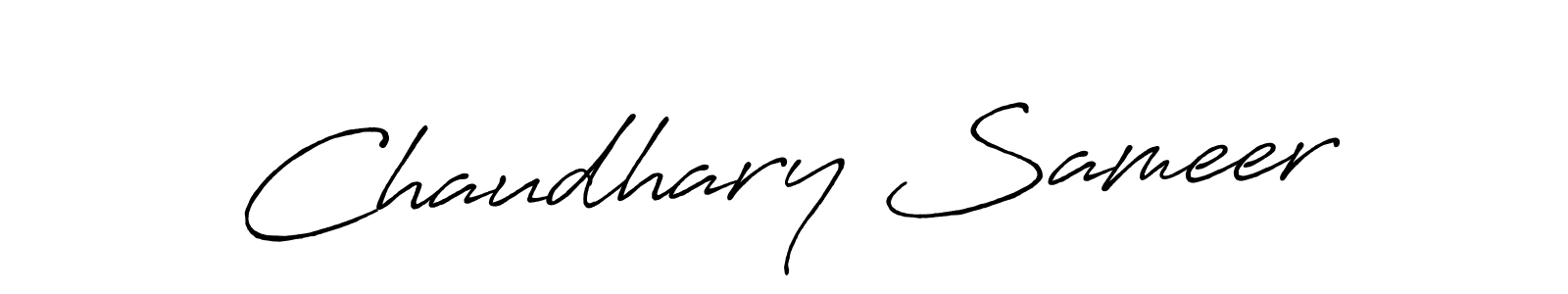 Design your own signature with our free online signature maker. With this signature software, you can create a handwritten (Antro_Vectra_Bolder) signature for name Chaudhary Sameer. Chaudhary Sameer signature style 7 images and pictures png
