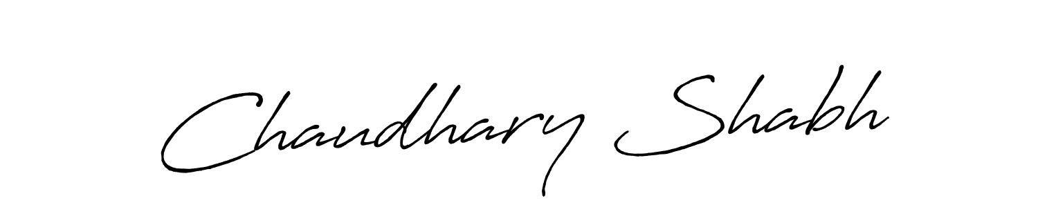 How to Draw Chaudhary Shabh signature style? Antro_Vectra_Bolder is a latest design signature styles for name Chaudhary Shabh. Chaudhary Shabh signature style 7 images and pictures png