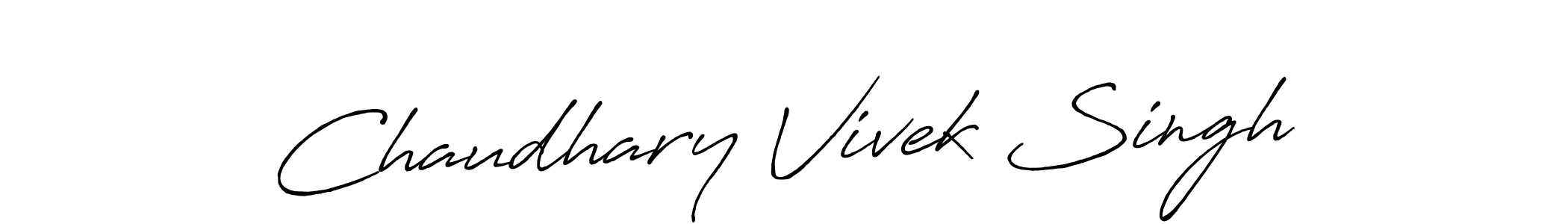 The best way (Antro_Vectra_Bolder) to make a short signature is to pick only two or three words in your name. The name Chaudhary Vivek Singh include a total of six letters. For converting this name. Chaudhary Vivek Singh signature style 7 images and pictures png