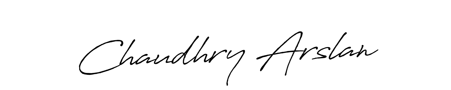 Also we have Chaudhry Arslan name is the best signature style. Create professional handwritten signature collection using Antro_Vectra_Bolder autograph style. Chaudhry Arslan signature style 7 images and pictures png