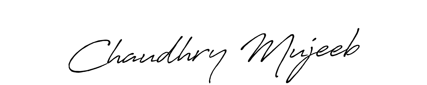 Design your own signature with our free online signature maker. With this signature software, you can create a handwritten (Antro_Vectra_Bolder) signature for name Chaudhry Mujeeb. Chaudhry Mujeeb signature style 7 images and pictures png
