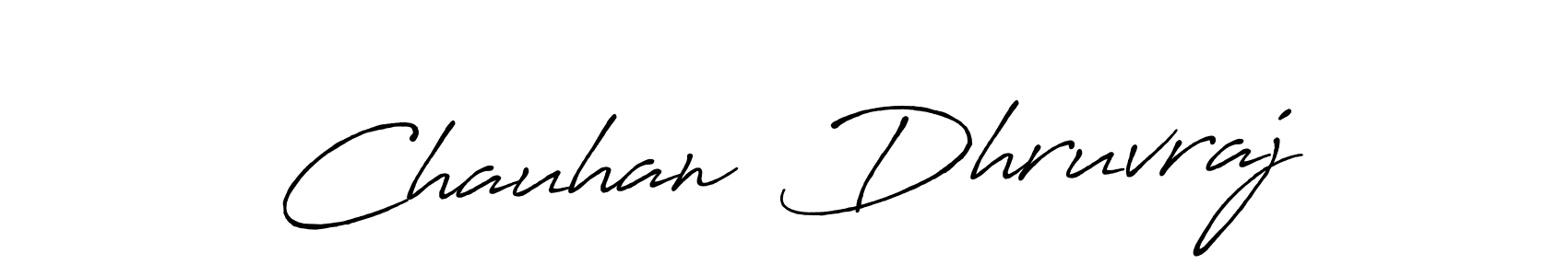Also You can easily find your signature by using the search form. We will create Chauhan  Dhruvraj name handwritten signature images for you free of cost using Antro_Vectra_Bolder sign style. Chauhan  Dhruvraj signature style 7 images and pictures png