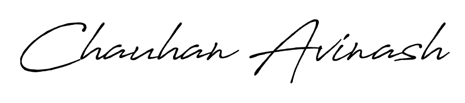 Create a personalized artistic stamp with Chauhan Avinash in Antro_Vectra_Bolder font. Perfect for visual artists, designers, and influencers. Chauhan Avinash signature style 7 images and pictures png