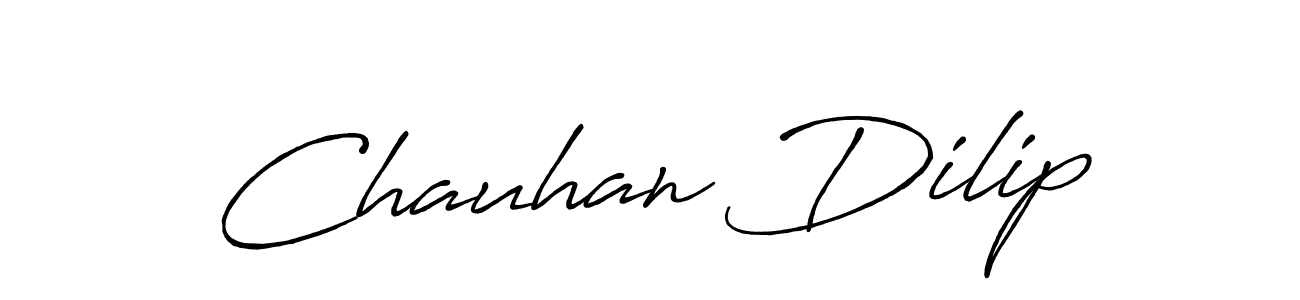 How to make Chauhan Dilip signature? Antro_Vectra_Bolder is a professional autograph style. Create handwritten signature for Chauhan Dilip name. Chauhan Dilip signature style 7 images and pictures png
