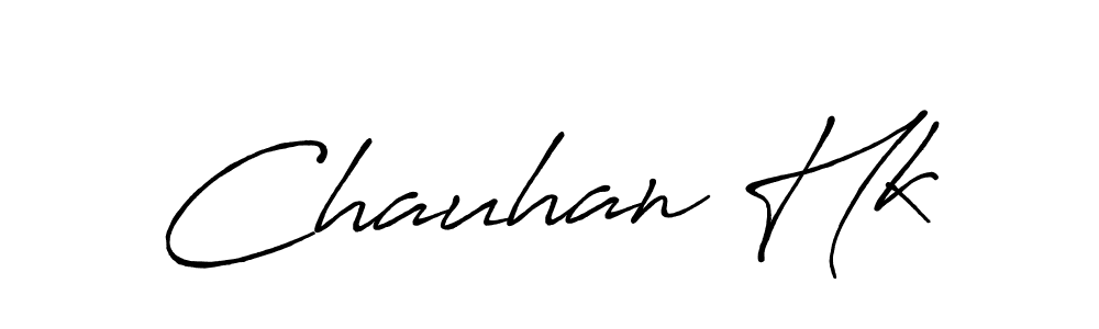 Also we have Chauhan Hk name is the best signature style. Create professional handwritten signature collection using Antro_Vectra_Bolder autograph style. Chauhan Hk signature style 7 images and pictures png