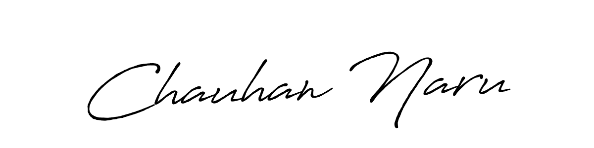 Also we have Chauhan Naru name is the best signature style. Create professional handwritten signature collection using Antro_Vectra_Bolder autograph style. Chauhan Naru signature style 7 images and pictures png