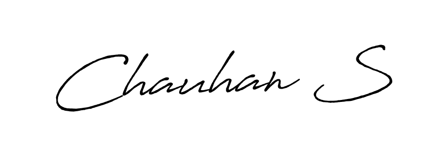 Similarly Antro_Vectra_Bolder is the best handwritten signature design. Signature creator online .You can use it as an online autograph creator for name Chauhan S. Chauhan S signature style 7 images and pictures png