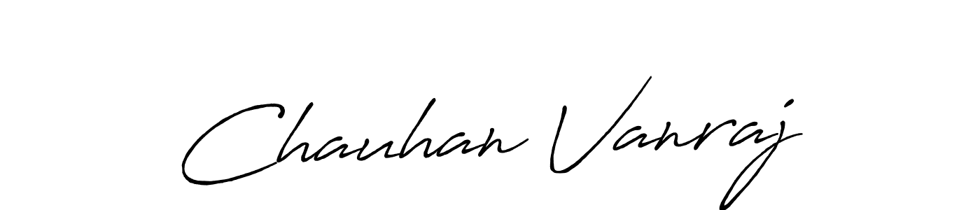 It looks lik you need a new signature style for name Chauhan Vanraj. Design unique handwritten (Antro_Vectra_Bolder) signature with our free signature maker in just a few clicks. Chauhan Vanraj signature style 7 images and pictures png