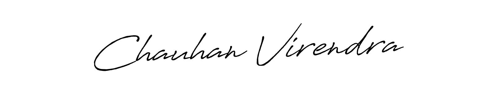 Make a short Chauhan Virendra signature style. Manage your documents anywhere anytime using Antro_Vectra_Bolder. Create and add eSignatures, submit forms, share and send files easily. Chauhan Virendra signature style 7 images and pictures png