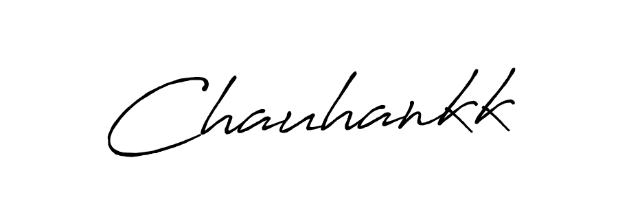 if you are searching for the best signature style for your name Chauhankk. so please give up your signature search. here we have designed multiple signature styles  using Antro_Vectra_Bolder. Chauhankk signature style 7 images and pictures png