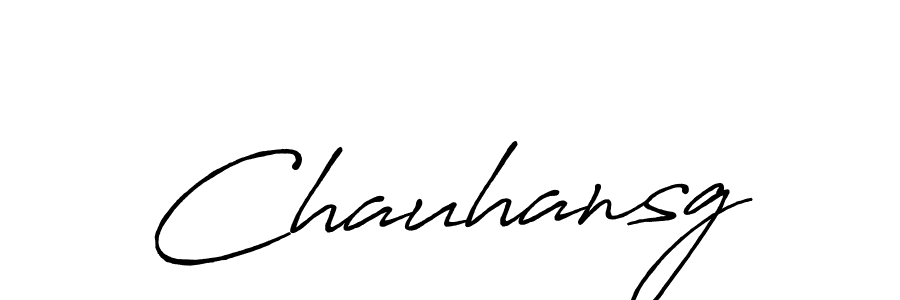 How to make Chauhansg signature? Antro_Vectra_Bolder is a professional autograph style. Create handwritten signature for Chauhansg name. Chauhansg signature style 7 images and pictures png