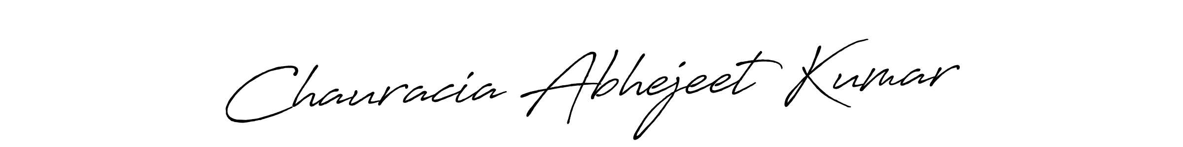 How to make Chauracia Abhejeet Kumar signature? Antro_Vectra_Bolder is a professional autograph style. Create handwritten signature for Chauracia Abhejeet Kumar name. Chauracia Abhejeet Kumar signature style 7 images and pictures png