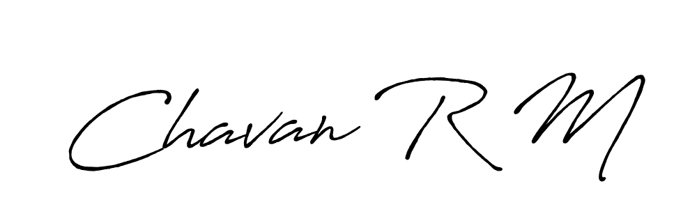 Also we have Chavan R M name is the best signature style. Create professional handwritten signature collection using Antro_Vectra_Bolder autograph style. Chavan R M signature style 7 images and pictures png