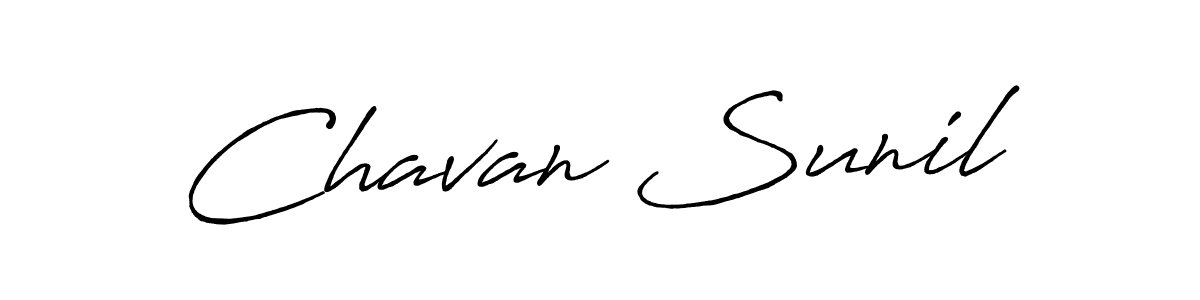 Chavan Sunil stylish signature style. Best Handwritten Sign (Antro_Vectra_Bolder) for my name. Handwritten Signature Collection Ideas for my name Chavan Sunil. Chavan Sunil signature style 7 images and pictures png