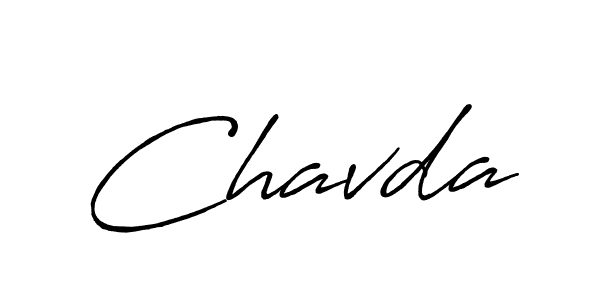 Make a beautiful signature design for name Chavda. With this signature (Antro_Vectra_Bolder) style, you can create a handwritten signature for free. Chavda signature style 7 images and pictures png