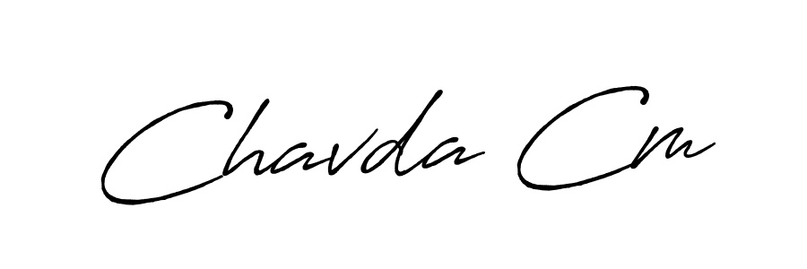 How to Draw Chavda Cm signature style? Antro_Vectra_Bolder is a latest design signature styles for name Chavda Cm. Chavda Cm signature style 7 images and pictures png