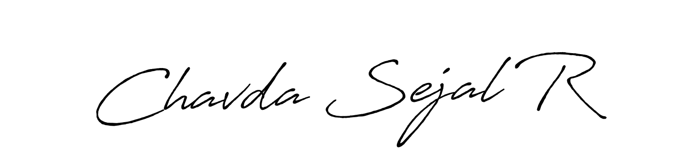 Make a beautiful signature design for name Chavda Sejal R. Use this online signature maker to create a handwritten signature for free. Chavda Sejal R signature style 7 images and pictures png