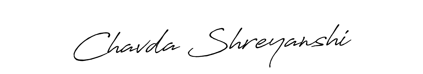 Once you've used our free online signature maker to create your best signature Antro_Vectra_Bolder style, it's time to enjoy all of the benefits that Chavda Shreyanshi name signing documents. Chavda Shreyanshi signature style 7 images and pictures png