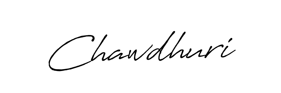 How to make Chawdhuri signature? Antro_Vectra_Bolder is a professional autograph style. Create handwritten signature for Chawdhuri name. Chawdhuri signature style 7 images and pictures png