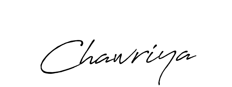 Make a beautiful signature design for name Chawriya. With this signature (Antro_Vectra_Bolder) style, you can create a handwritten signature for free. Chawriya signature style 7 images and pictures png