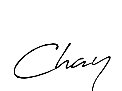 Use a signature maker to create a handwritten signature online. With this signature software, you can design (Antro_Vectra_Bolder) your own signature for name Chay. Chay signature style 7 images and pictures png