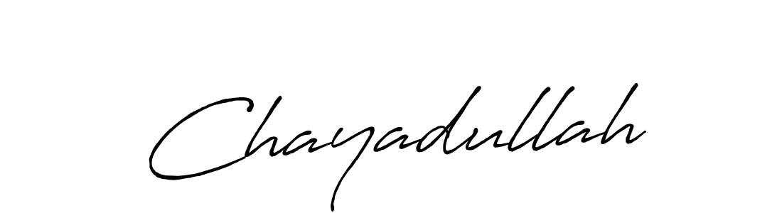 Also we have Chayadullah name is the best signature style. Create professional handwritten signature collection using Antro_Vectra_Bolder autograph style. Chayadullah signature style 7 images and pictures png