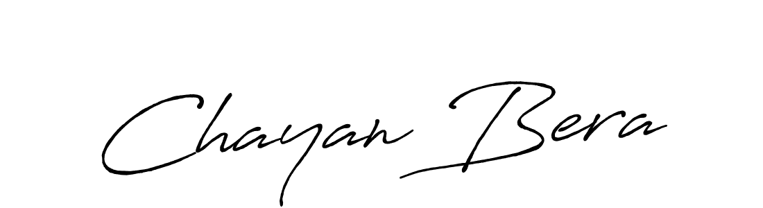 Use a signature maker to create a handwritten signature online. With this signature software, you can design (Antro_Vectra_Bolder) your own signature for name Chayan Bera. Chayan Bera signature style 7 images and pictures png