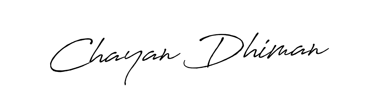 Make a short Chayan Dhiman signature style. Manage your documents anywhere anytime using Antro_Vectra_Bolder. Create and add eSignatures, submit forms, share and send files easily. Chayan Dhiman signature style 7 images and pictures png