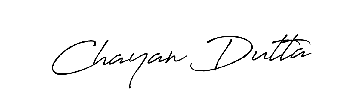 Use a signature maker to create a handwritten signature online. With this signature software, you can design (Antro_Vectra_Bolder) your own signature for name Chayan Dutta. Chayan Dutta signature style 7 images and pictures png