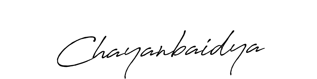 Also we have Chayanbaidya name is the best signature style. Create professional handwritten signature collection using Antro_Vectra_Bolder autograph style. Chayanbaidya signature style 7 images and pictures png