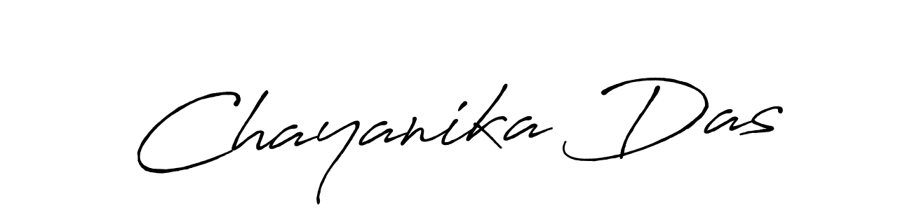 Make a beautiful signature design for name Chayanika Das. With this signature (Antro_Vectra_Bolder) style, you can create a handwritten signature for free. Chayanika Das signature style 7 images and pictures png